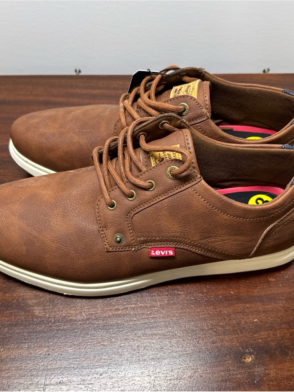 New! Levis Comfort Casual Mens Brown Shoes Sz 13 Travel  Comfort Insole